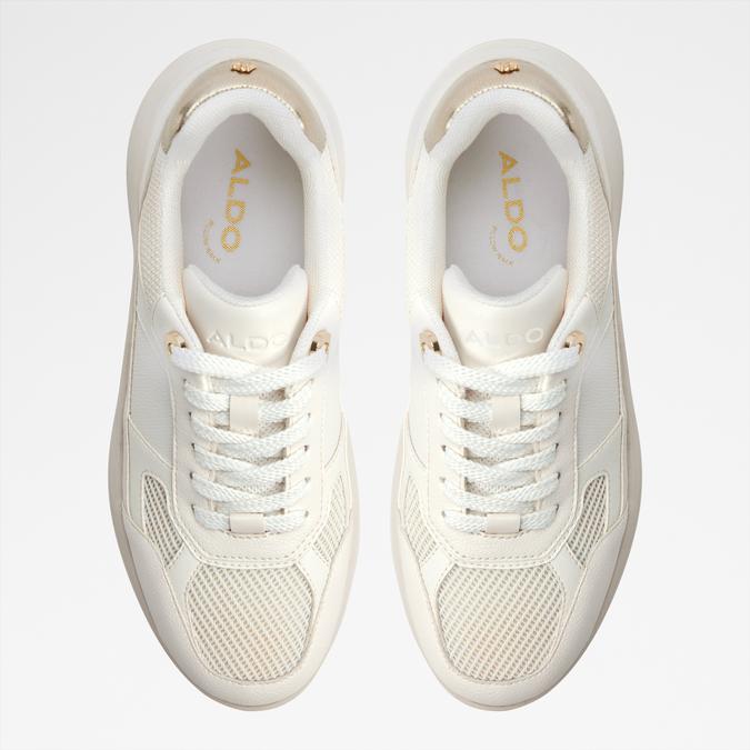 Kenbarrya-In Women's White Sneaker Wedges image number 1