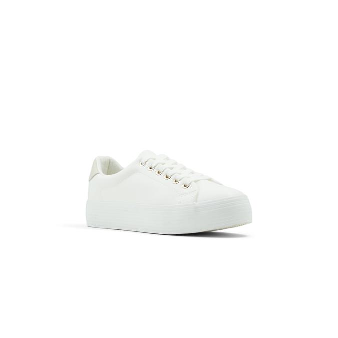 Violett Women's White Sneakers image number 3