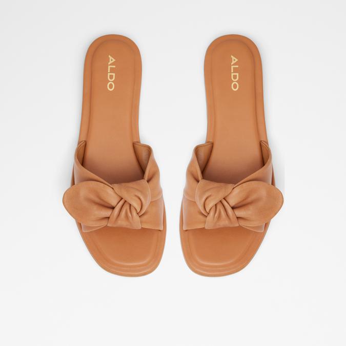 Abayrith Women's Cognac Flat Sandals image number 1