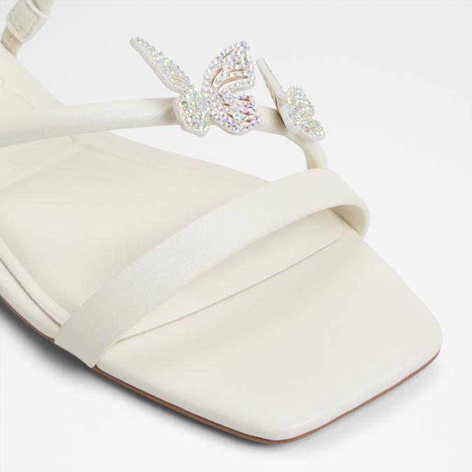 Flyhigh-In Women's White Flat Sandals image number 7