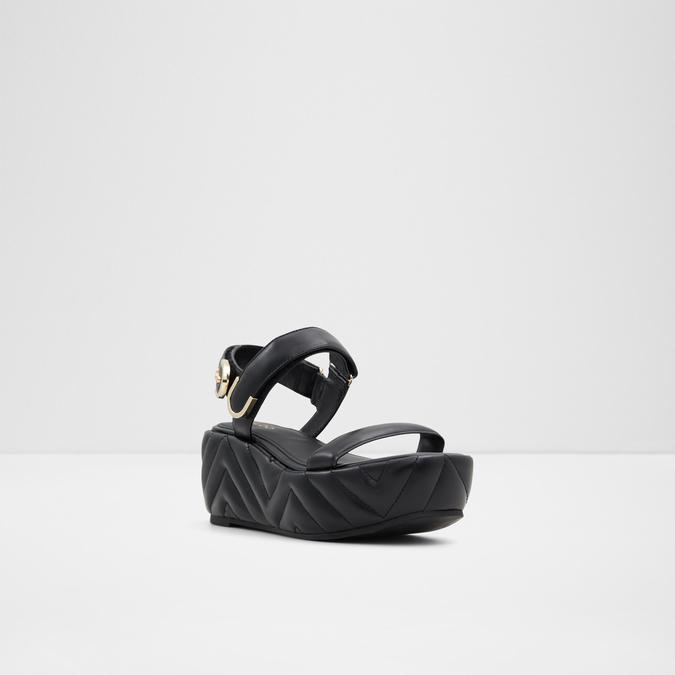 Eroellan Women's Black Wedges image number 4