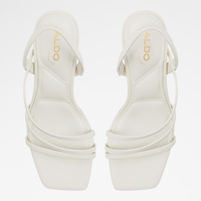 Atlanticus Women's White Block heel Sandals image number 1