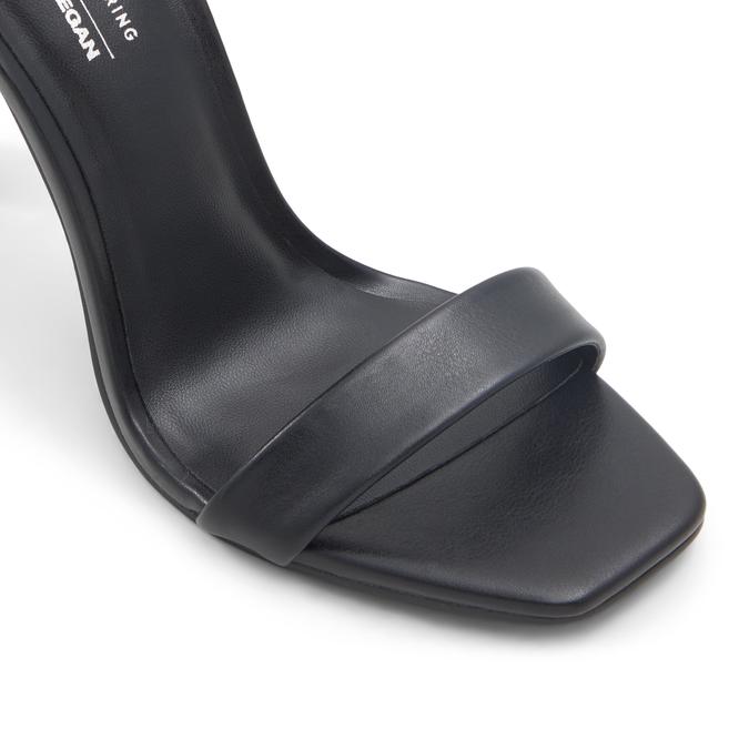 Eleezaa Women's Black Block Heel Sandals image number 5