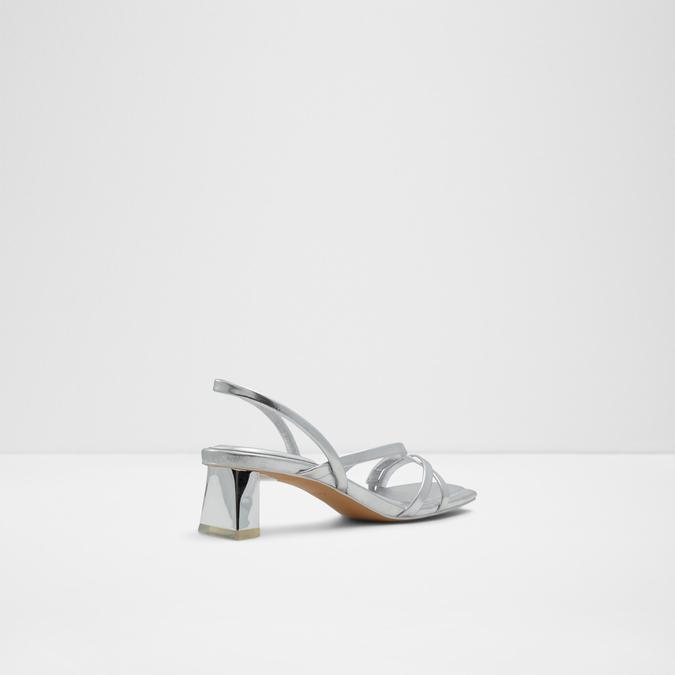 Sparkling Diamond Chunky High Heel Silver Platform Sandals With Buckle  Strap Perfect For Weddings And Summer From Sunlightt, $45.23 | DHgate.Com