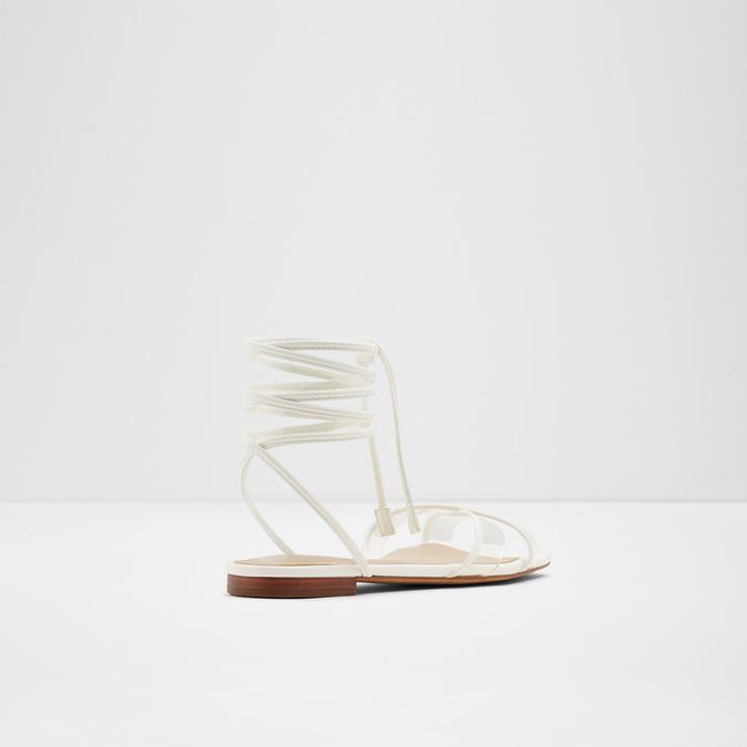 Candid Women s White Flat Sandals Aldo Shoes