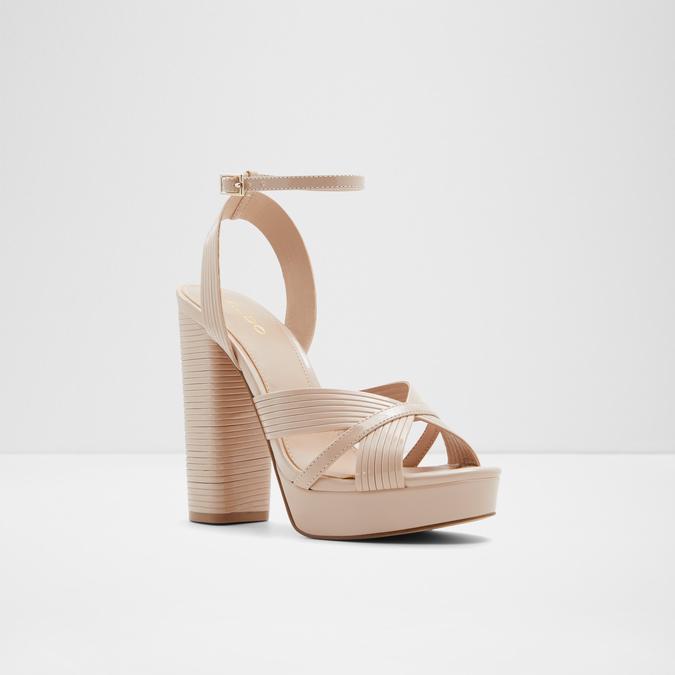 Hally Women's Beige Block Heel image number 4