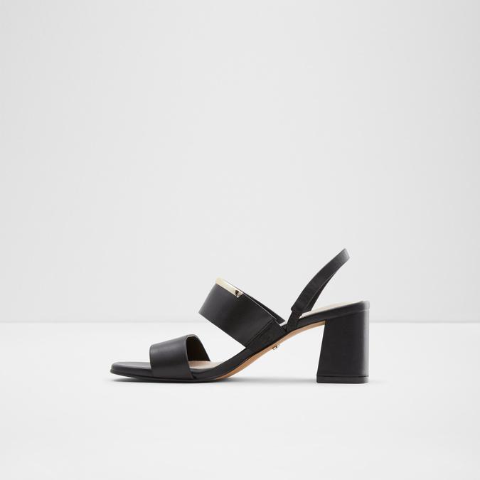 Wicale Women's Black Block Heel Sandal image number 3