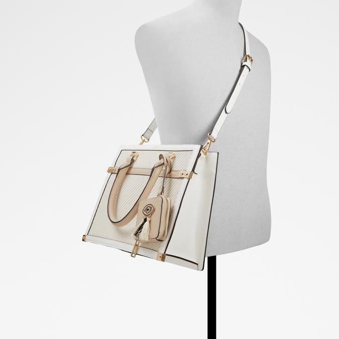 Farobagyn Women's White Tote image number 3