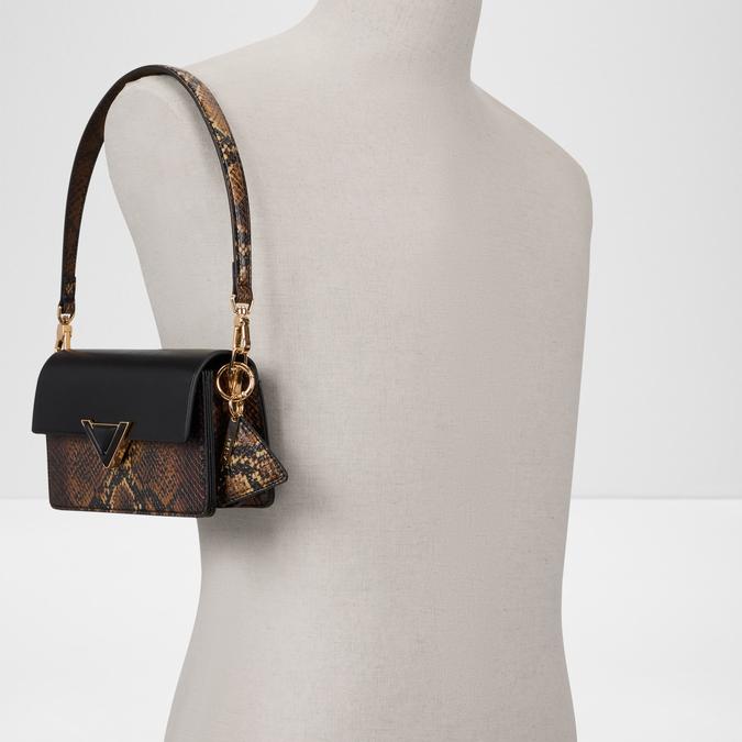 LUXECARRY Black Combo Women Shoulder Bag image number 3