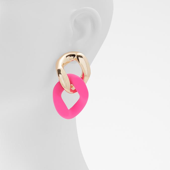 Galare Women's Fuchsia Pierced Earring image number 1