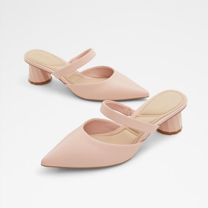 Kinski Women's Pink Block Heel Shoes
