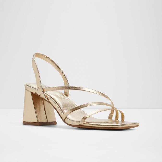ATLANTICUSM-IN GOLD Women Block Heel Sandals image number 3