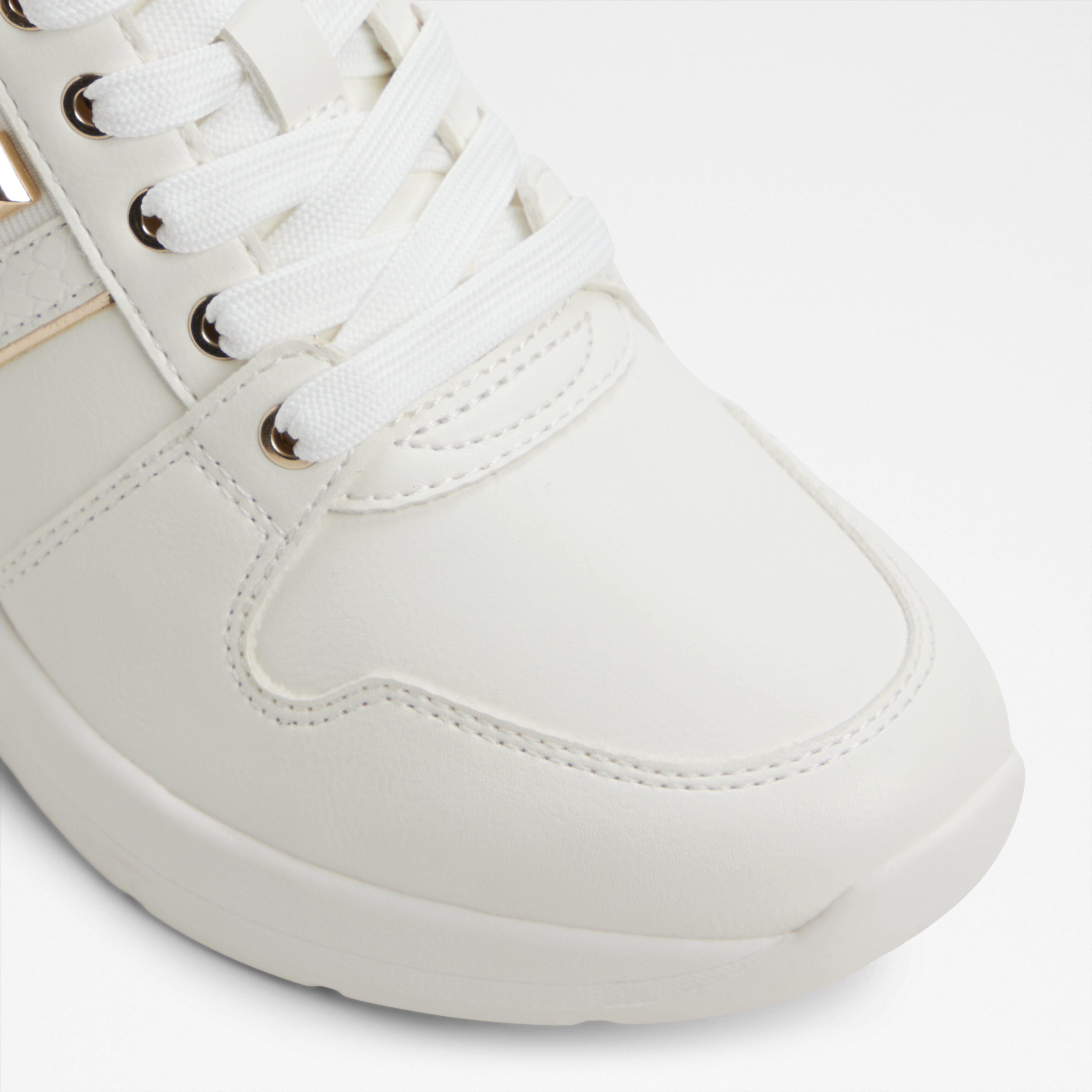 Larosea-In Women's White Sneaker Wedges image number 5