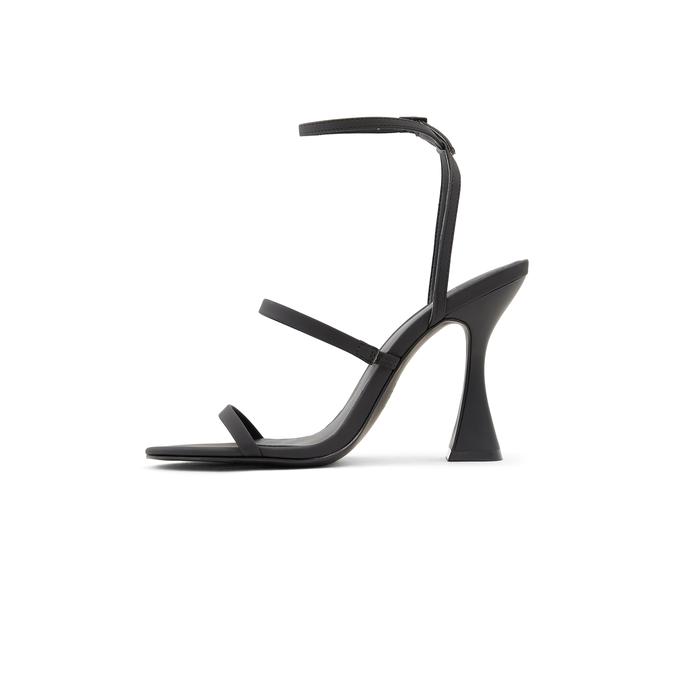 Lunaa Women's Black Heeled Sandals image number 2