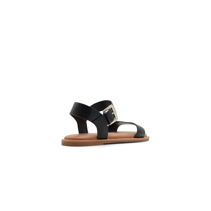 Morganne Women's Black Flat Sandals image number 3