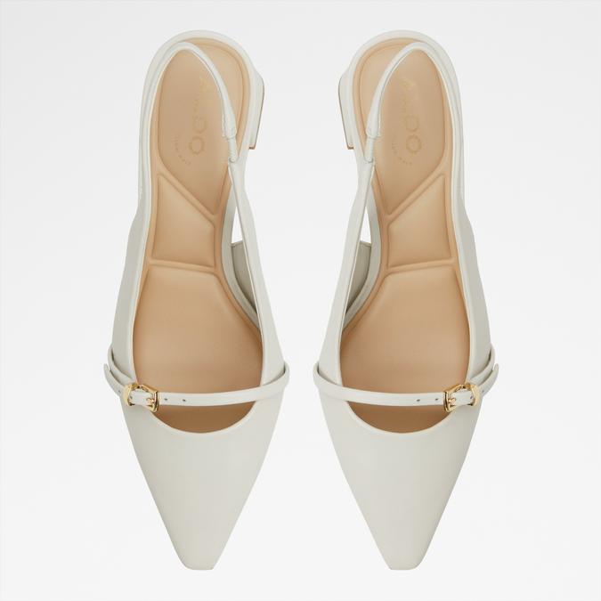 Skepper-In Women's White Block Heel Shoes