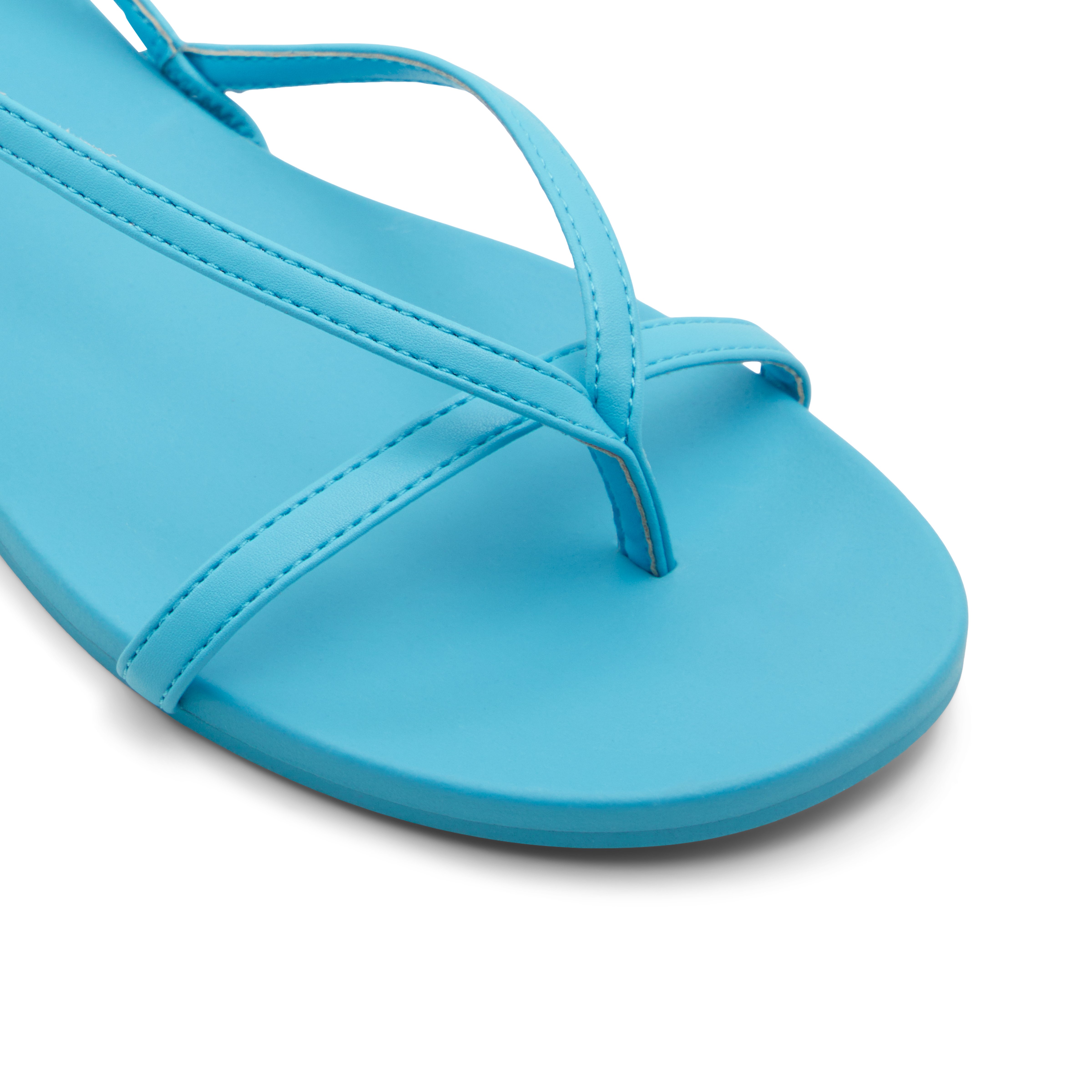Montebello Women's Blue Flat Sandals image number 5
