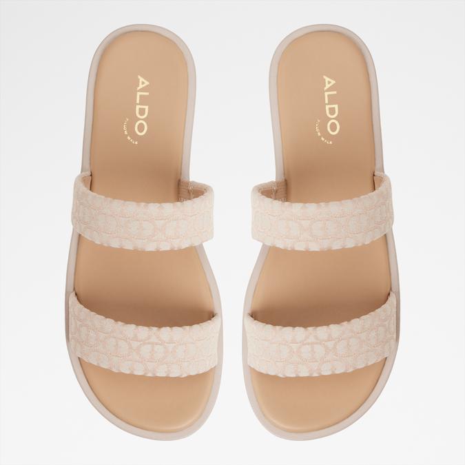 Krios-In Women's Beige Flat Sandals