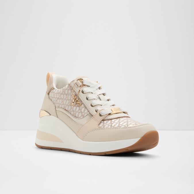 Caroteriel-In Women's Beige Sneaker Wedges image number 4