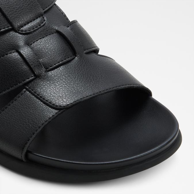 NUNOA Black Men Back Strap Sandals image number 4