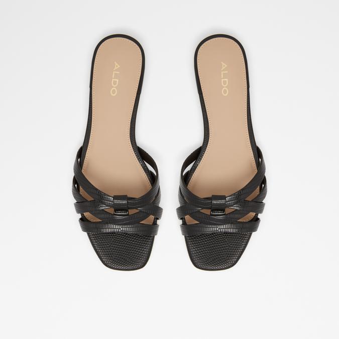 Astirinna Women's Black Flat Sandals