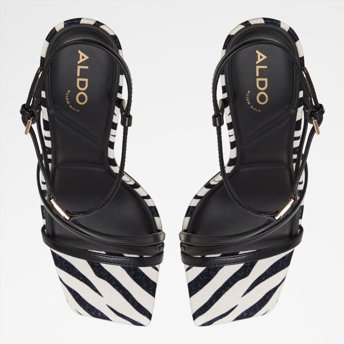 MAAKIE-B BLACK/WHITE Women Dress Sandals image number 5
