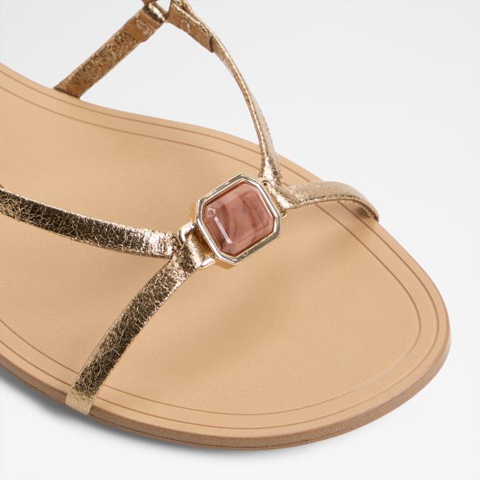 ANDRINA Gold Women Flats image number 4