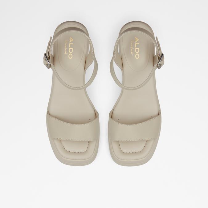 Taina Women's White Block Heel image number 1