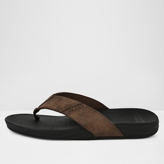STEFFENA Brown Men Thong Sandals image number 3