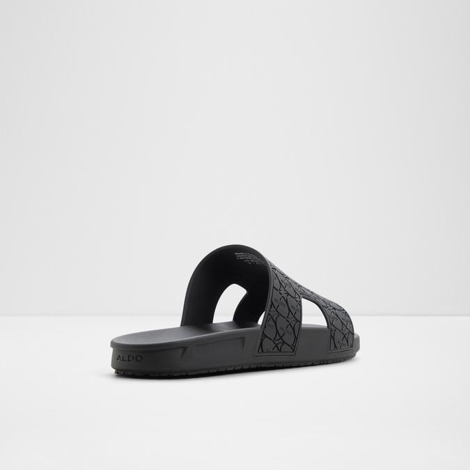 OSKAR-IN Black Men Single Strap Sandals