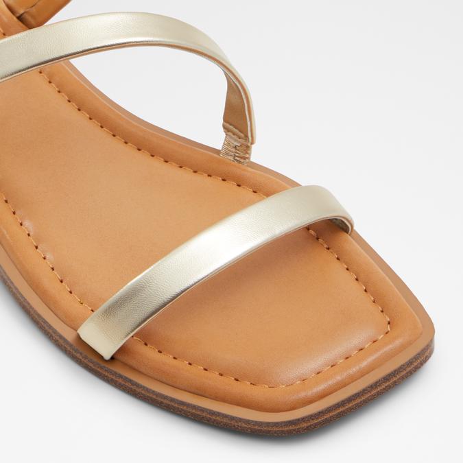 Spinella Women's Gold Flat Sandals image number 5