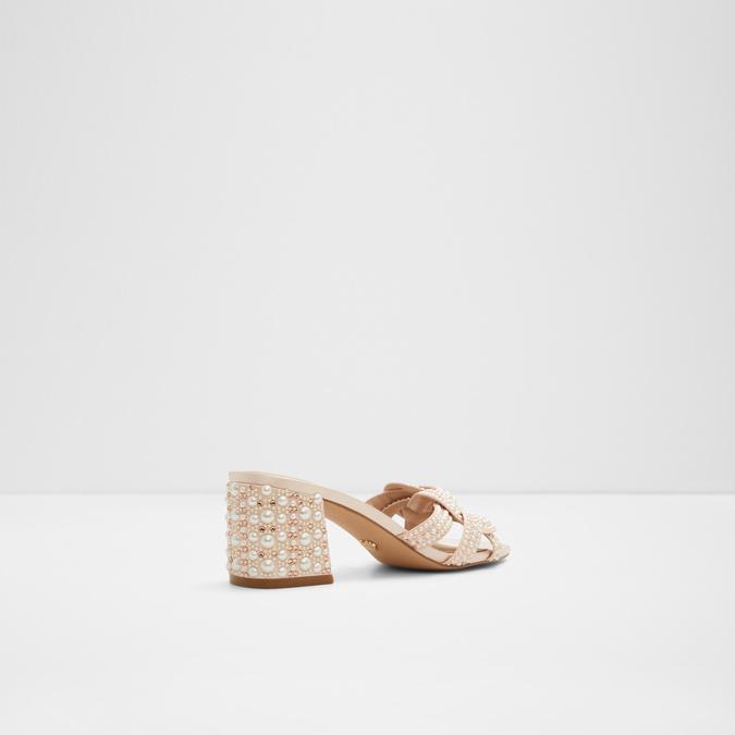 Grandly Women's Light Pink Block Heel Sandals image number 2