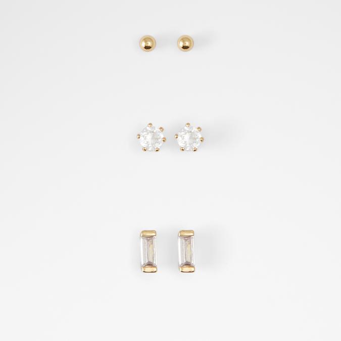Bethennie Women's Clear On Gold Pierced Earring