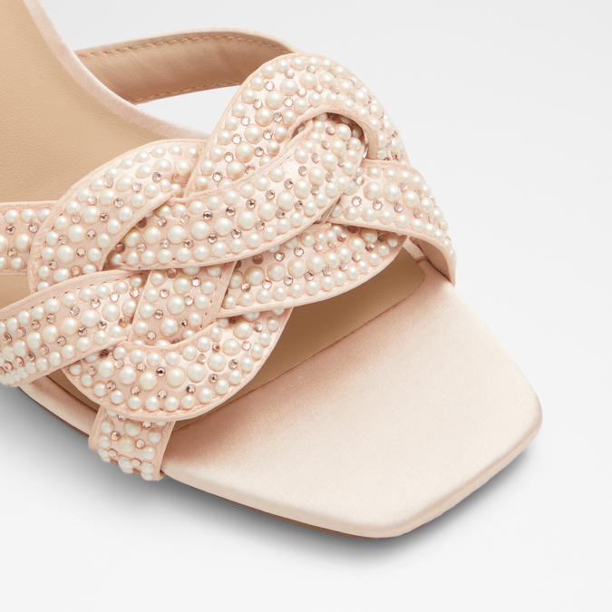 Grandly Women's Light Pink Block Heel Sandals image number 5