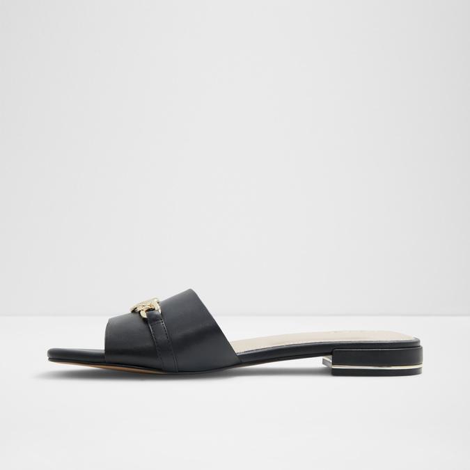 Emina Women's Black Flat Sandals image number 3