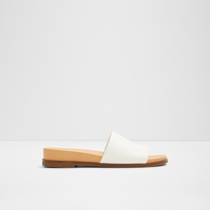 Elina Women's White Flat Sandals image number 0