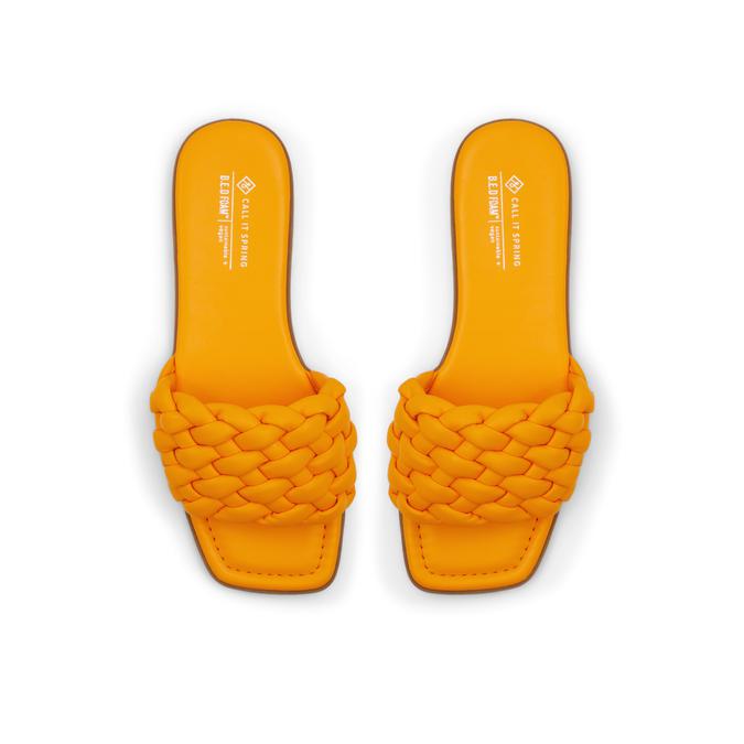 Stassie Women's Orange Flat Sandals image number 1