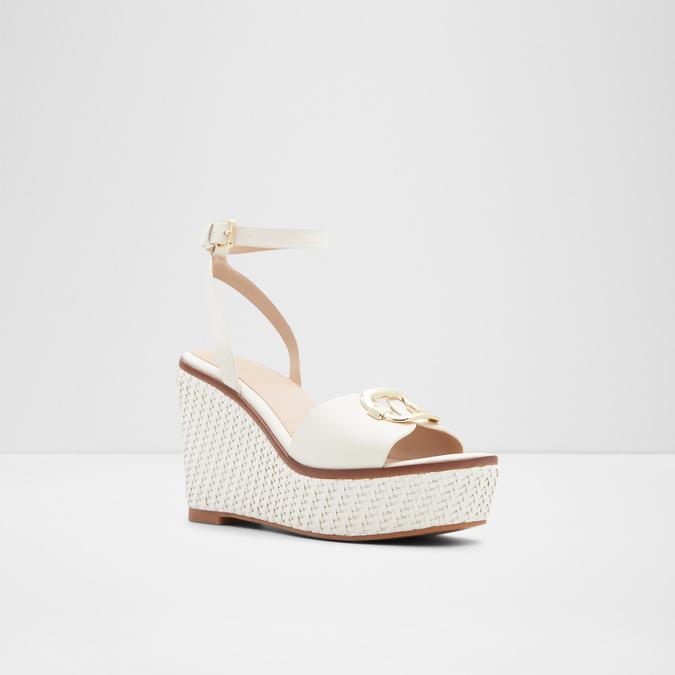 Carrabriria Women's White Wedges image number 4