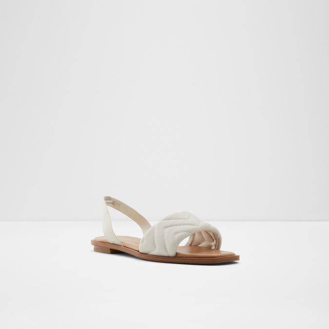 Grirawiaflex Women's White Flat Sandals image number 3