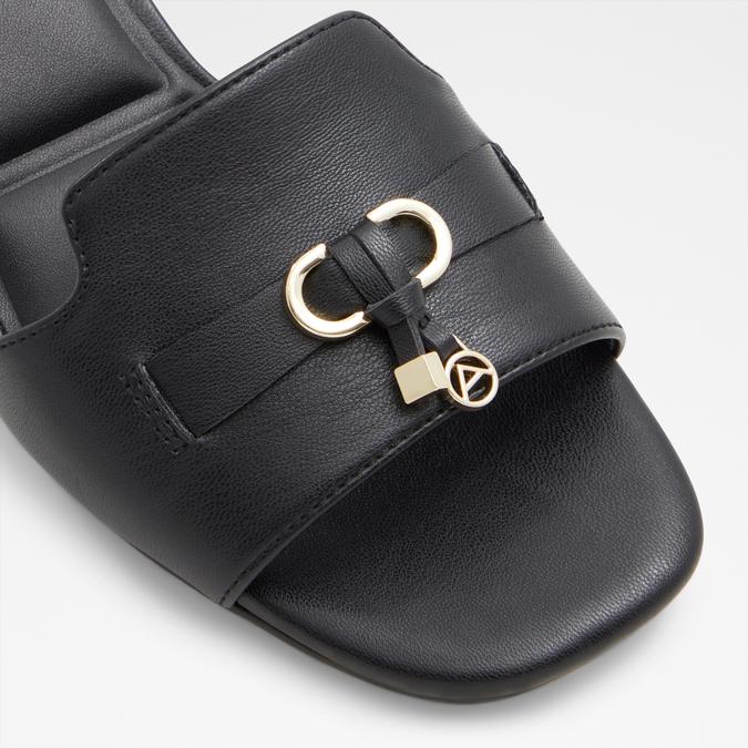 Tessina-In Women's Black Block Heel Sandals image number 5