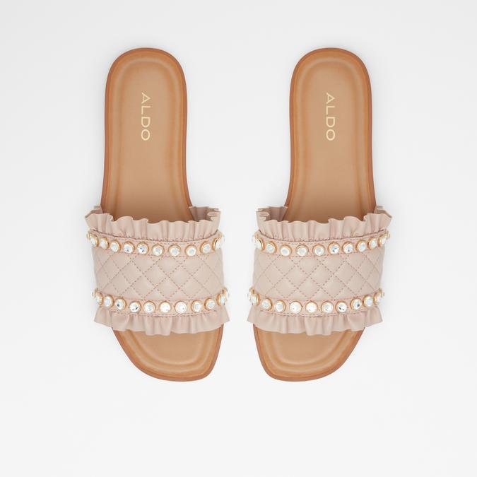 Arilith Women's Light Pink Flat Sandals image number 1