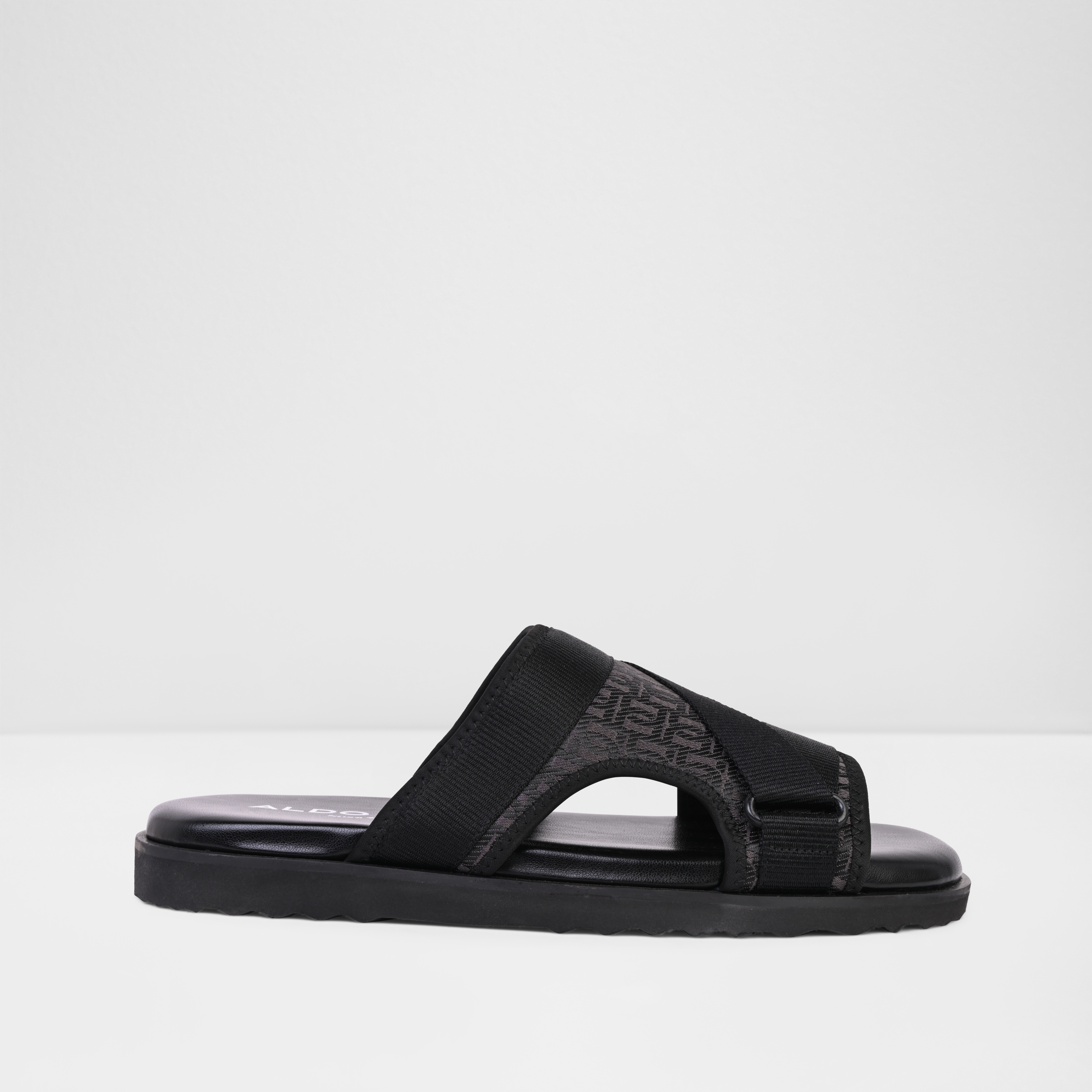 Deniels-In Men's Black Strap Sandals
