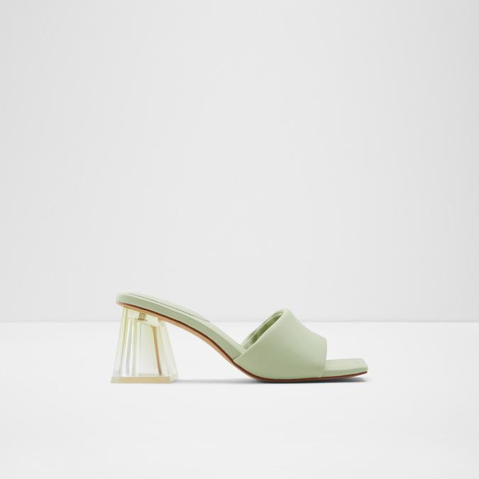 Kylah Women's Bright Green Block Heel Sandal image number 0