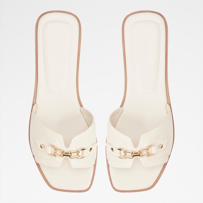 ALOA-IN WHITE/BONE Women Flat Sandals image number 5