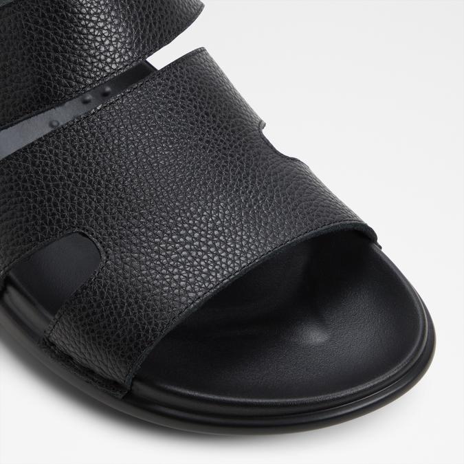 Windhama-In Men's Black Strap Sandals image number 5