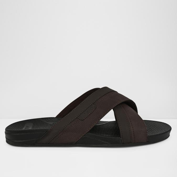 PIETTEA-IN Brown Men Cross Strap Sandals