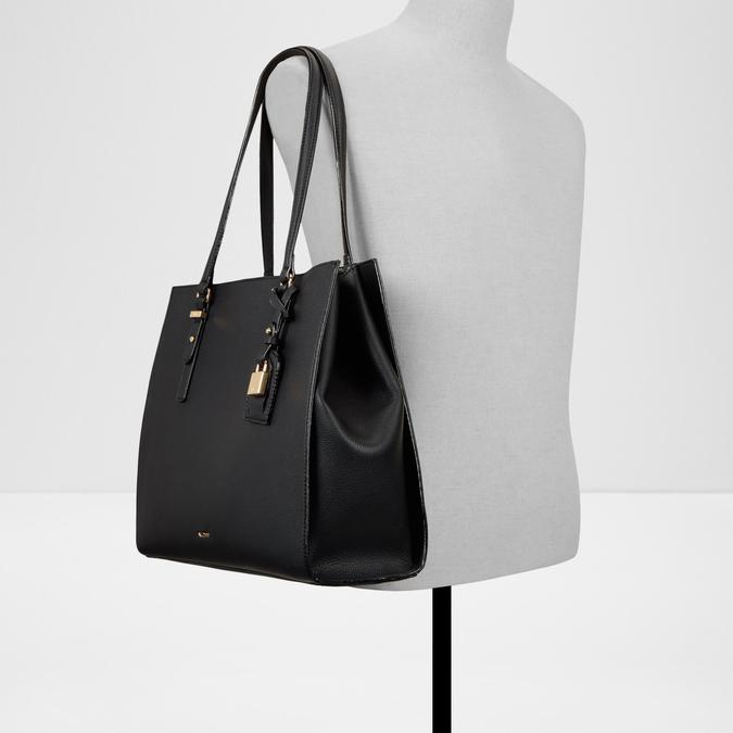 FEACAN Black Overflow Women Satchel image number 3