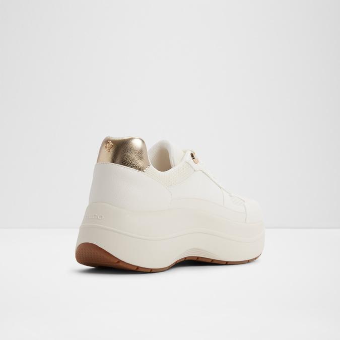 Kenbarrya-In Women's White Sneaker Wedges image number 2