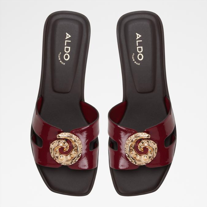 KHALI Red Women Flats image number 5