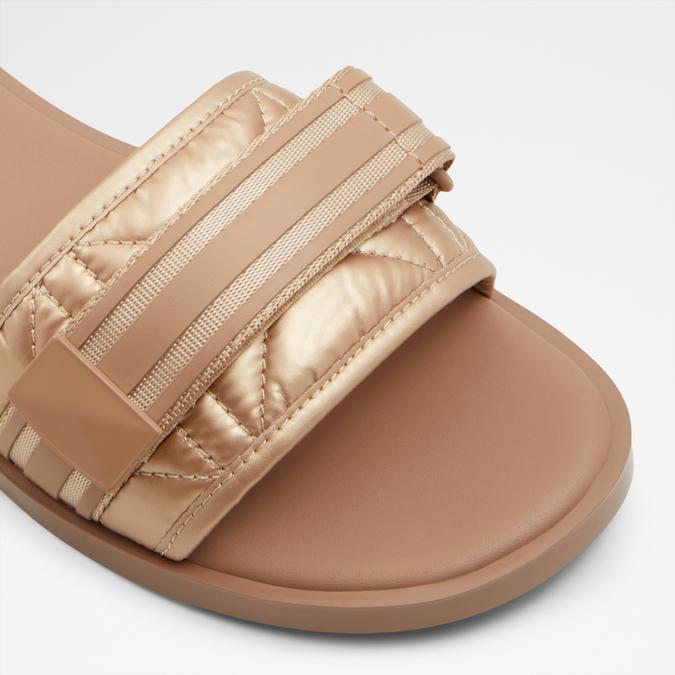 Mana Women's Beige Flat Sandals image number 5